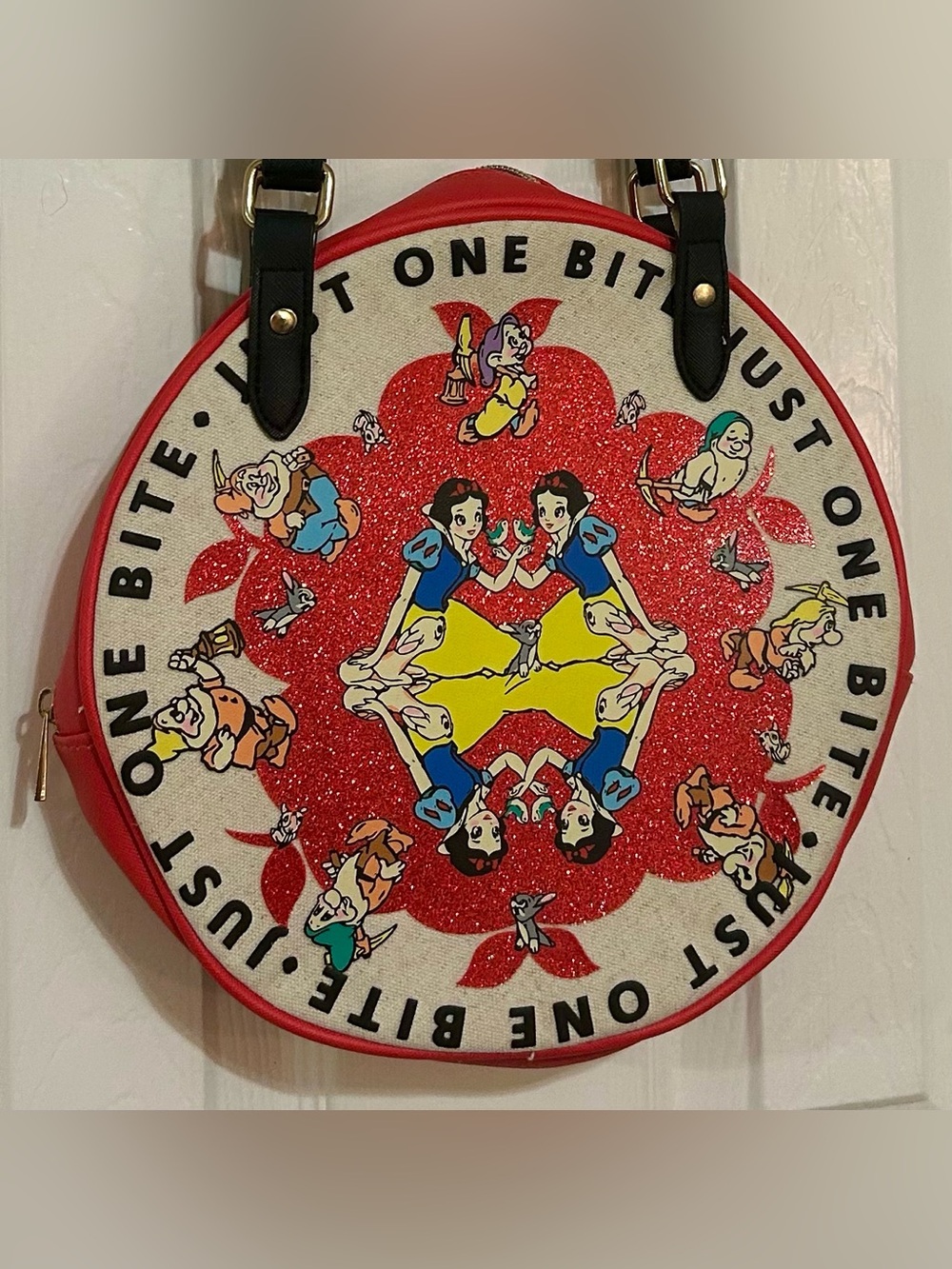 Disney Snow White Round Crossbody Bag - Red, Yellow, Blue